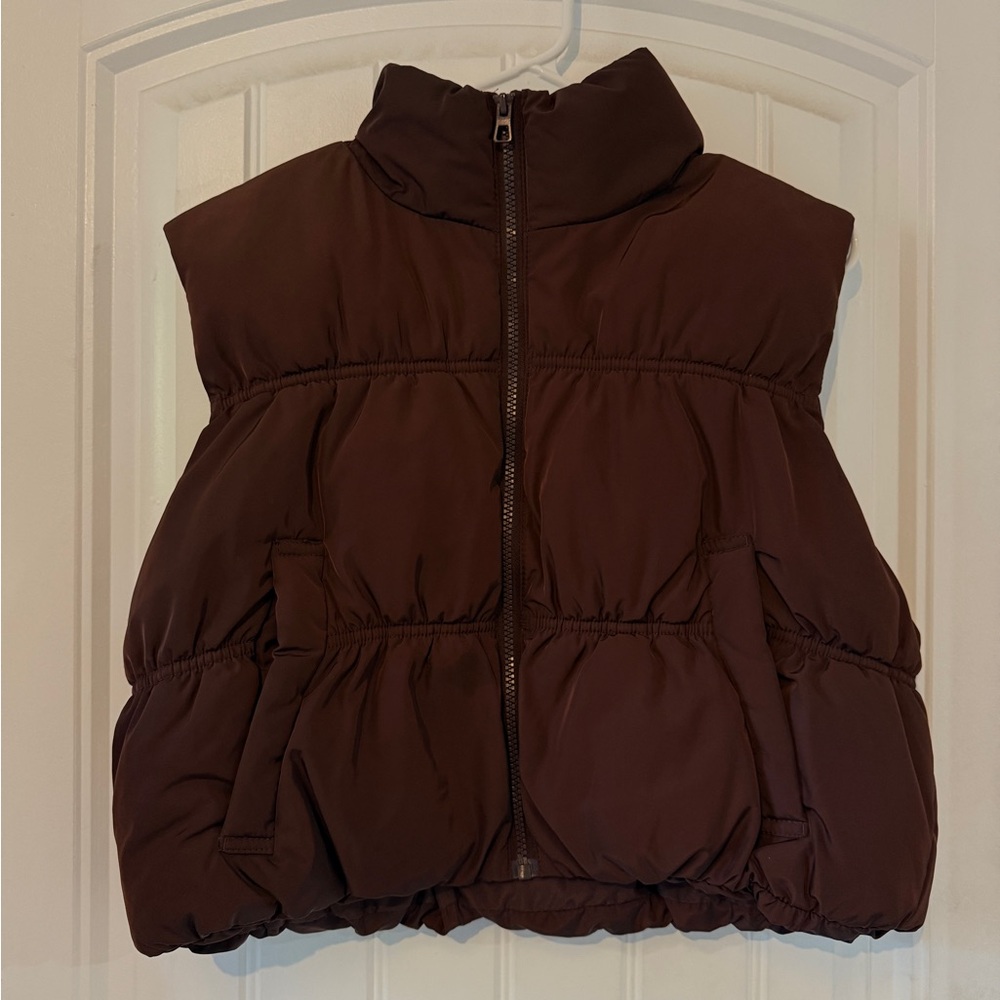 H&M Brown Jacket Vest